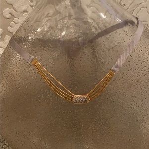 Keep Collective Rose Gold/Fabric chain w/ slider